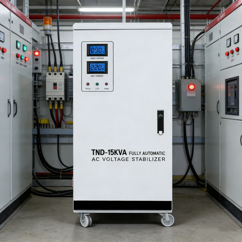 15 kVA TND series high-precision AVR AC voltage stabilizer for wholesale supply, industrial automatic voltage regulation with custom design service – PowerNex