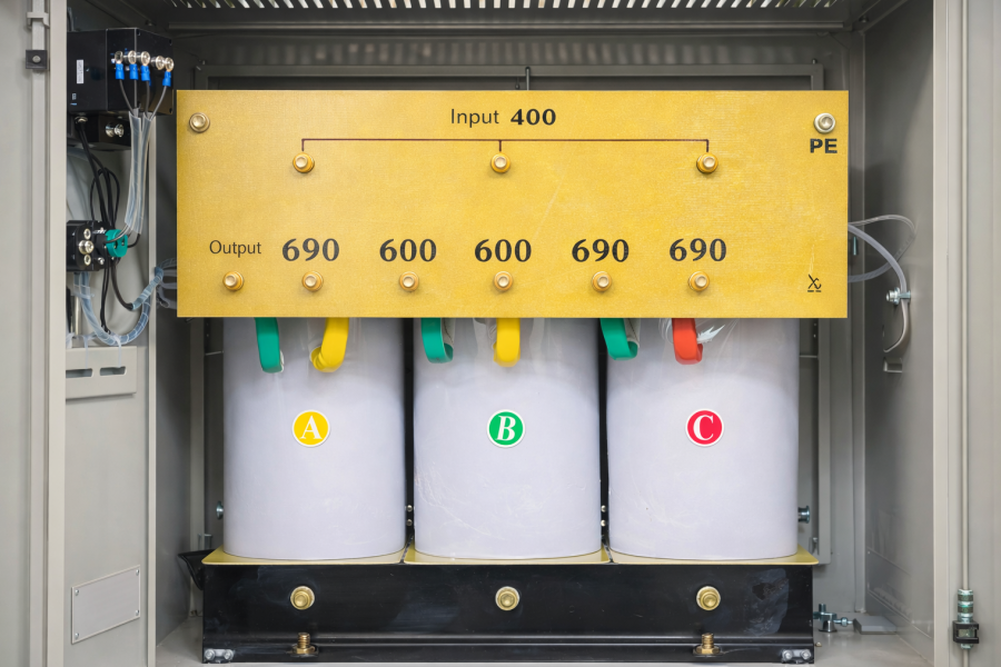 150 kVA industrial three phase dry-type step-down isolation transformer for 480V to 208Y/120V power distribution, oil-free isolation power transformer for industrial and commercial systems, global supply by China manufacturer PowerNex