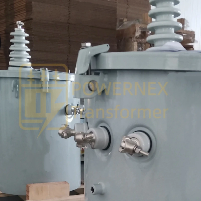 150 kVA pole mounted distribution transformer single phase oil-filled, 13.2kV–34.5kV primary, utility overhead transformer factory direct manufactured by PowerNex
