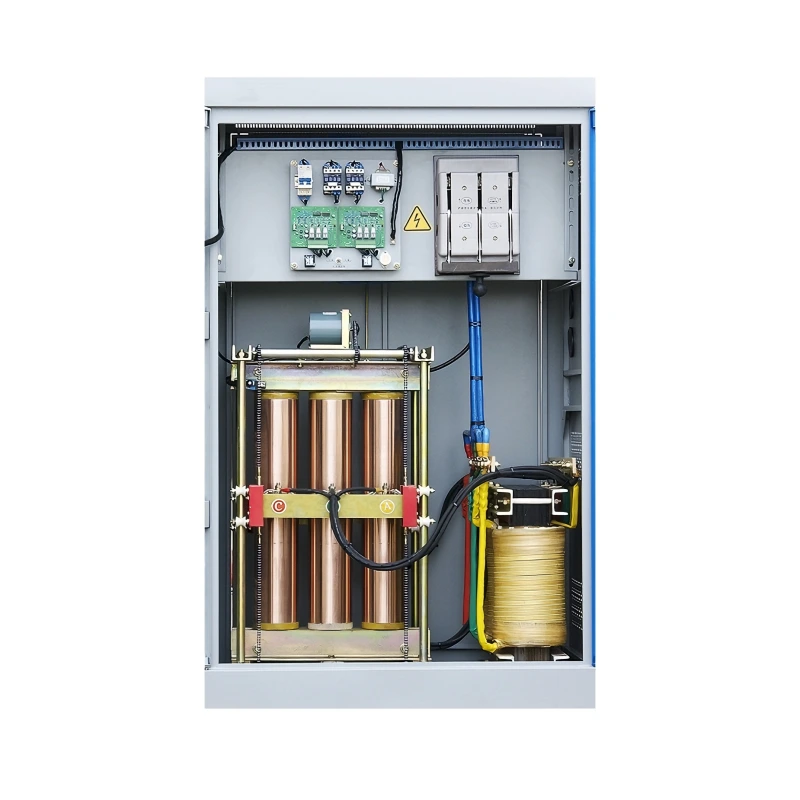 150 kVA three phase automatic voltage regulator with integrated transformer, industrial AVR voltage stabilizer system manufactured by a leading China factory and global wholesale power equipment supplier, PowerNex