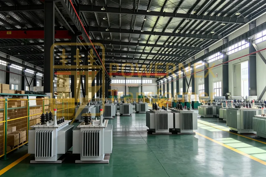 300 kVA three phase oil-immersed medium voltage transformer for substation and industrial distribution, supporting 11kV, 13.8kV, 20 kV primary voltages to 480Y/277V and 400Y/230V secondary voltages, manufactured by PowerNex, global OEM, wholesale, and custom supplier