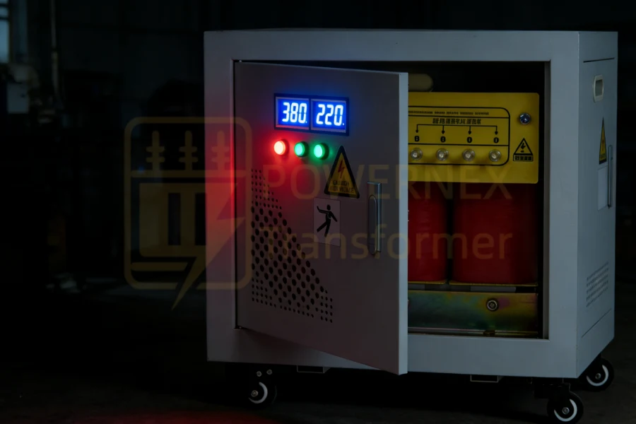 45kVA 480V to 208V dry-type isolation transformer, three phase electrical isolation transformer manufactured in China for USA, Canada, Brazil, Australia and global markets, factory direct supply – PowerNex