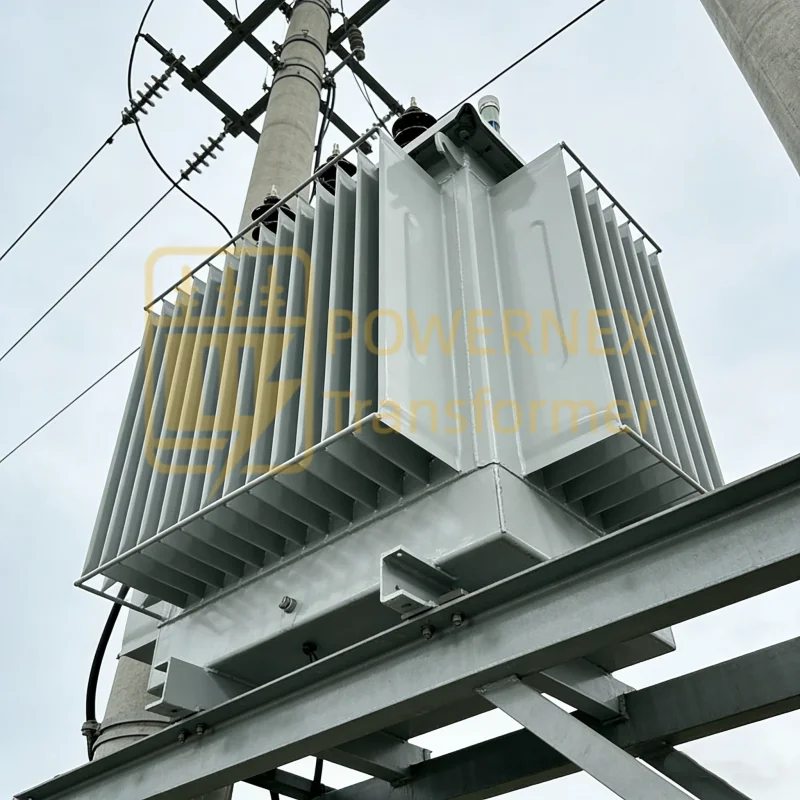 750 kVA three phase oil filled distribution transformer ANSI utility standard, 13.8 kV to 480Y/277 V power transformer manufactured in China for USA, Canada, Brazil, Argentina, Australia and global utility markets – PowerNex