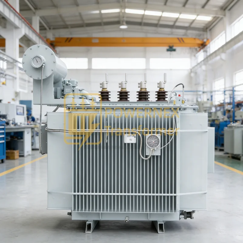 1000 kVA three phase oil immersed distribution transformer for utility substation applications with 11–35 kV primary voltage, factory wholesale supply for global power networks, ANSI IEC certified, customizable ratings – PowerNex