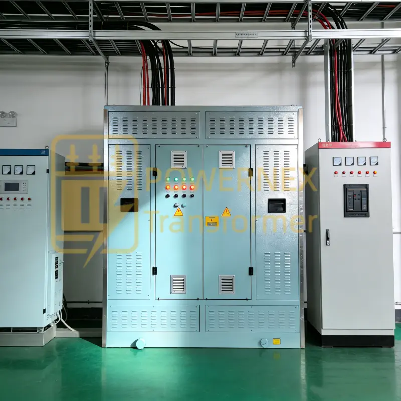 1000 kVA three-phase marine shore power isolation transformer 6.6kV to 690V for ship-to-shore electrical connection systems by PowerNex