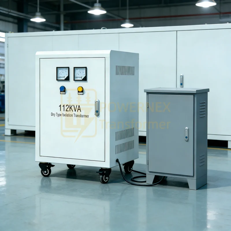112KVA Dry Isolation Transformer 415V/240V for Stable, Low-Noise, Multi-Application Use in Industrial, Commercial, Medical, and Energy Storage Settings, Customizable, Factory Price, Global Certifications | PowerNex