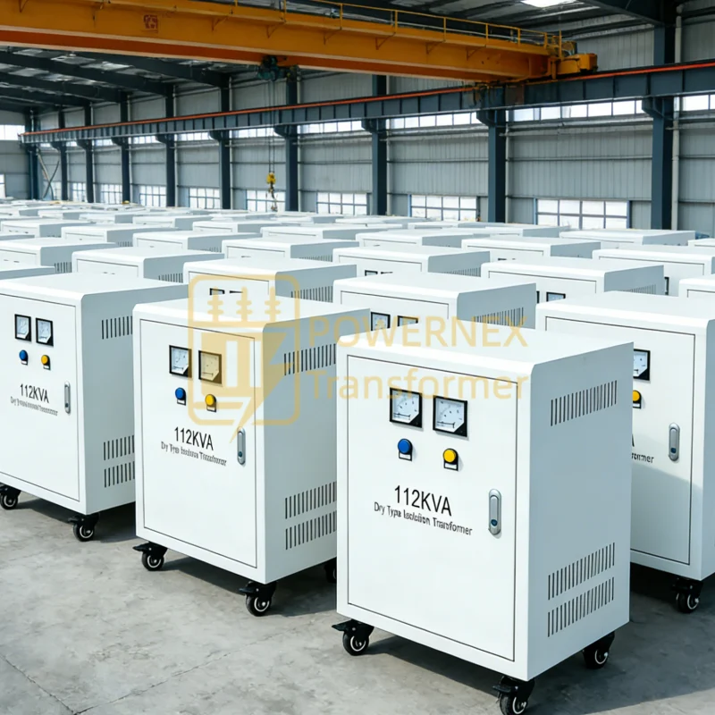 112KVA Dry Transformer 380V/220V for Multi-Purpose Industrial, Medical, and Energy Storage Applications, High Efficiency, Customizable, Factory Price, Global Certifications | PowerNex