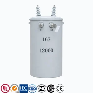 167 kVA 11kV/0.4kV pole mounted overhead distribution transformer for utility power networks, outdoor oil immersed type, PowerNex