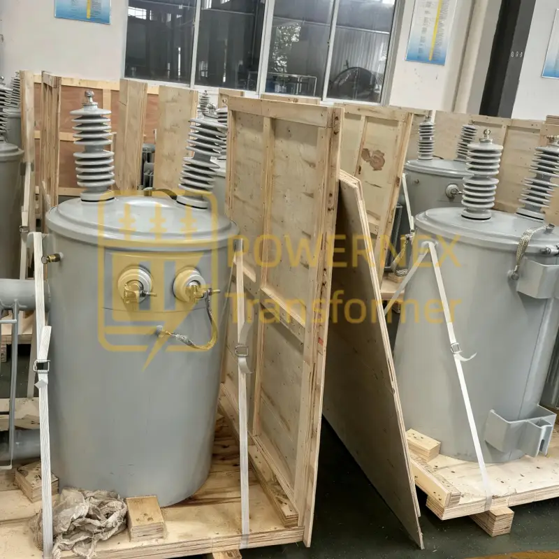 167 kVA 33kV/0.4kV pole mounted overhead distribution transformer for utility power systems, outdoor oil immersed type, PowerNex