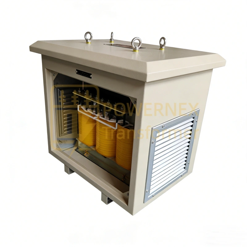 5 kVA Three-Phase Dry-Type Marine Transformer 400V/440V/690V to 400V/230V, Epoxy-Coated, IP55 Waterproof and Moisture-Proof for Shipboard, Vessel, Offshore Platforms, Global Supply – PowerNex