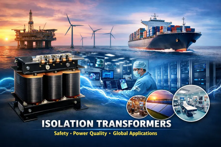 High-quality isolation transformers for industrial, marine, and commercial applications, globally supplied by leading Chinese manufacturer, supplier, and wholesaler PowerNex. Applications include USA, Canada, Brazil, Argentina, Australia, Indonesia, Malaysia, Philippines, UAE, Saudi Arabia, Russia, Germany, France, South Africa, Venezuela, Mexico, New Zealand, and other international markets.