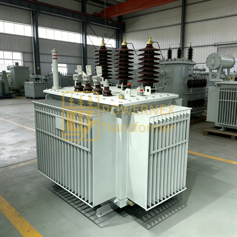 Three phase oil filled distribution transformer manufacturer, medium voltage primary 13.8 kV 13.2 kV 12.47 kV to secondary 480Y/277 V or 208Y/120 V, oil immersed power transformer for utility and industrial distribution, factory direct global supply – PowerNex