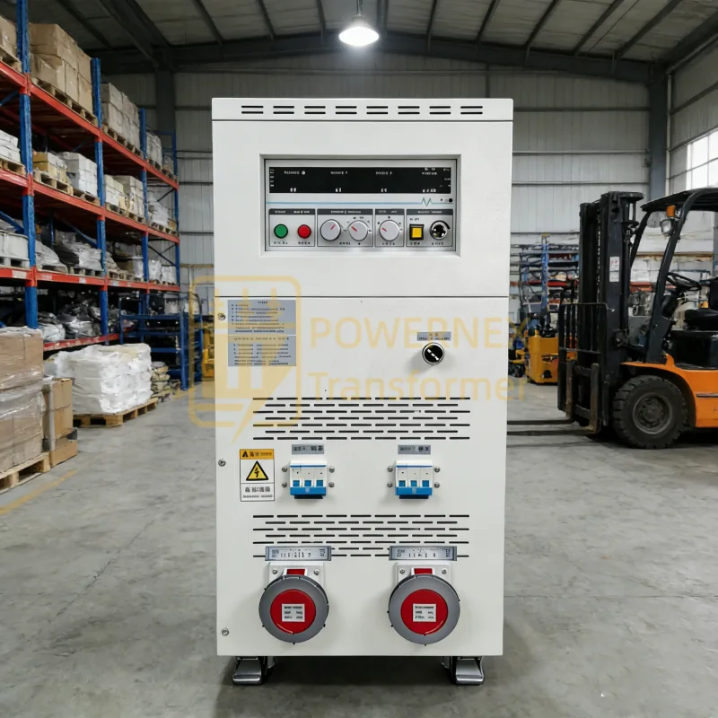 30kVA AC-DC-AC variable frequency power supply single phase 110V 220V 240V manufactured in China, industrial test power source for factory, laboratory and compliance testing, wholesale supplier for global markets – PowerNex