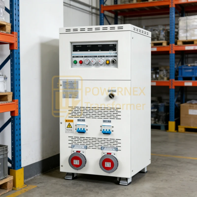 Single phase 30kVA variable frequency power supply factory manufactured in China, 110V–240V AC-DC-AC test system for industrial and laboratory testing, wholesale manufacturer supplying global markets – PowerNex